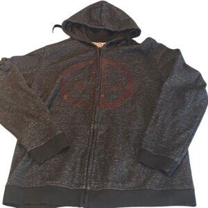 Marvel Deadpool Hooded Zip-Up Jacket L
